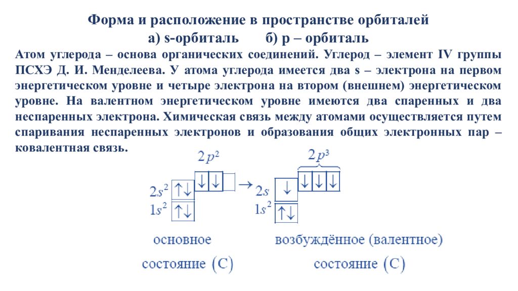 2 состояния электрона