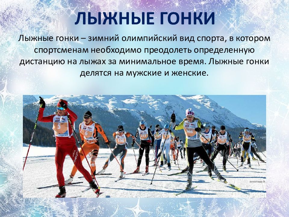 Лыжные гонки фото для презентации