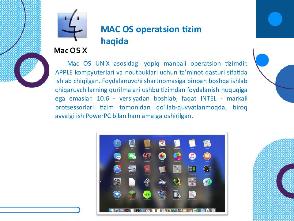 OPERATSION TIZIMLAR Windows 1 FreeBSD V redhat soiaris = •5 Sun Cobalt