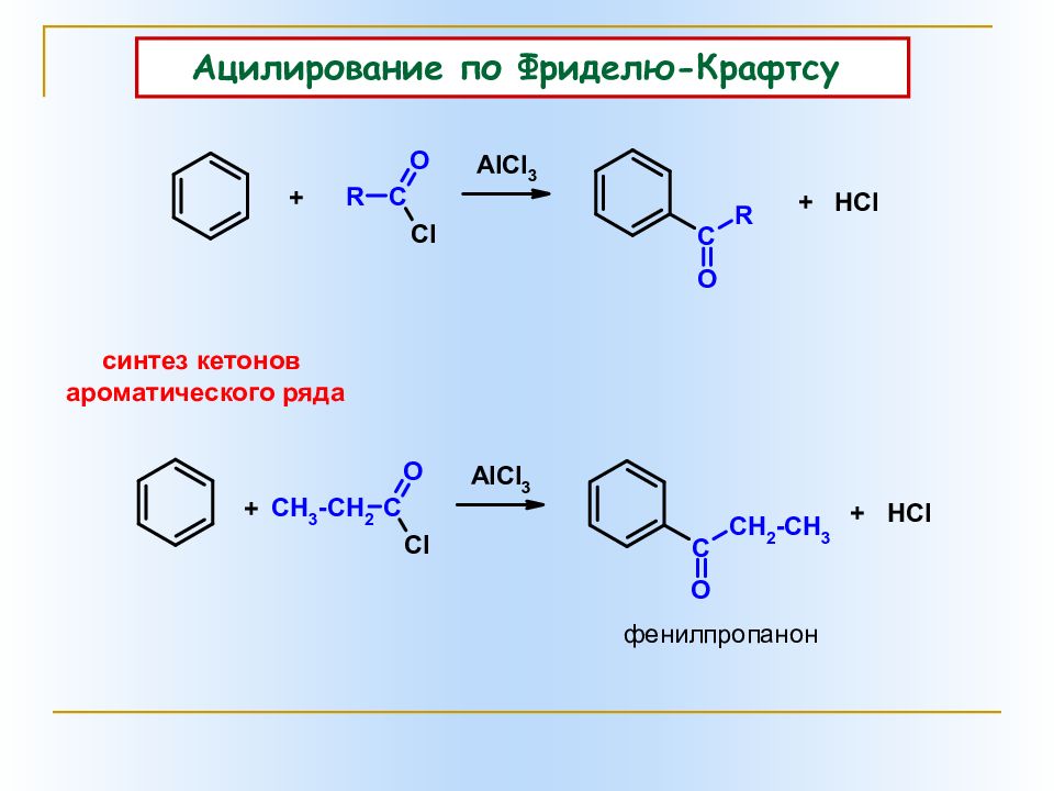 Реакция фриделя крафтса