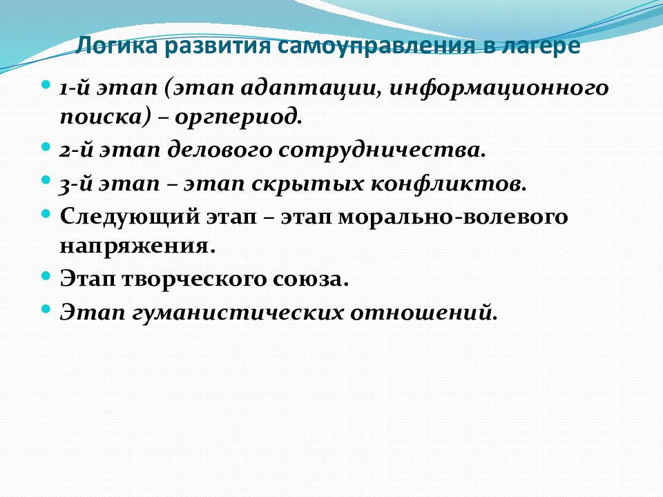 Детское самоуправление в лагере презентация