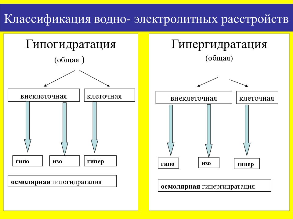 Презентация на тему нарушение водного обмена