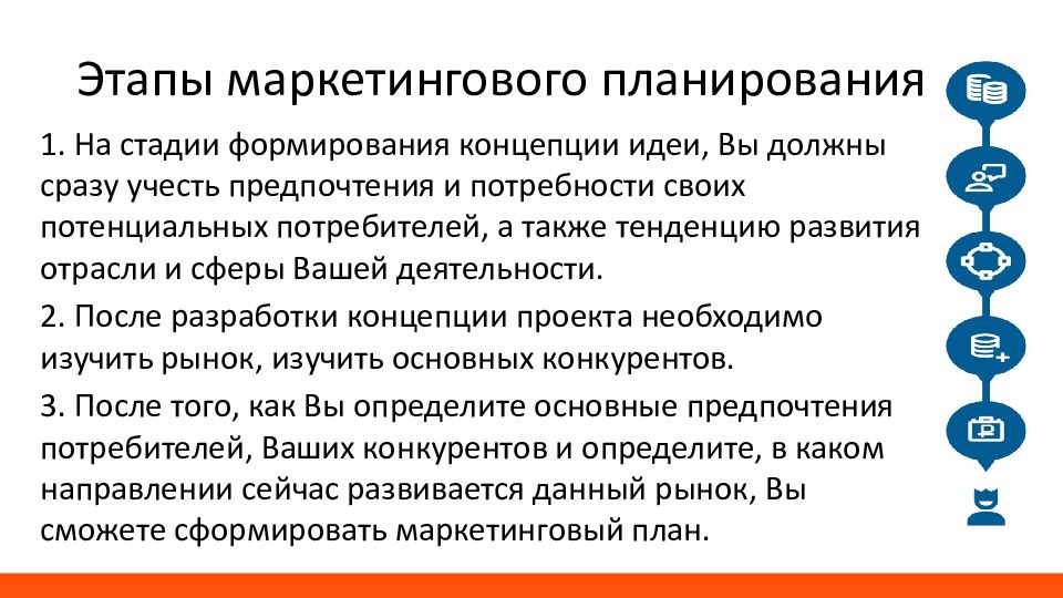 Этапы маркетинга