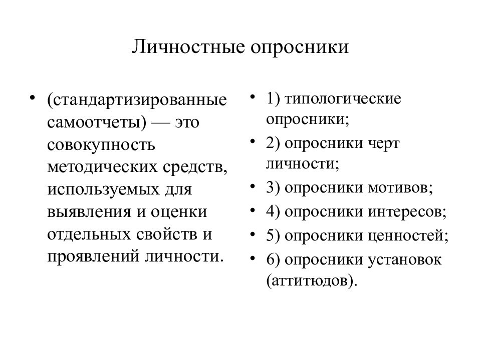 Идеографический подход в психодиагностике