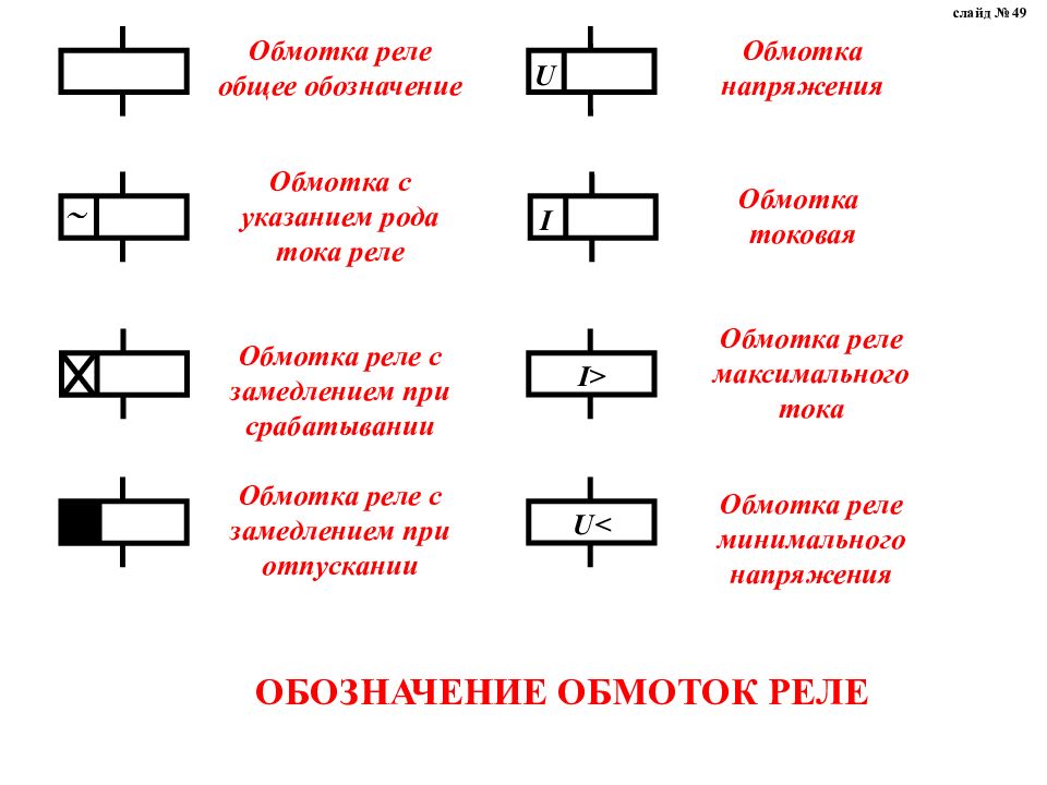 Замыкающий контакт схема