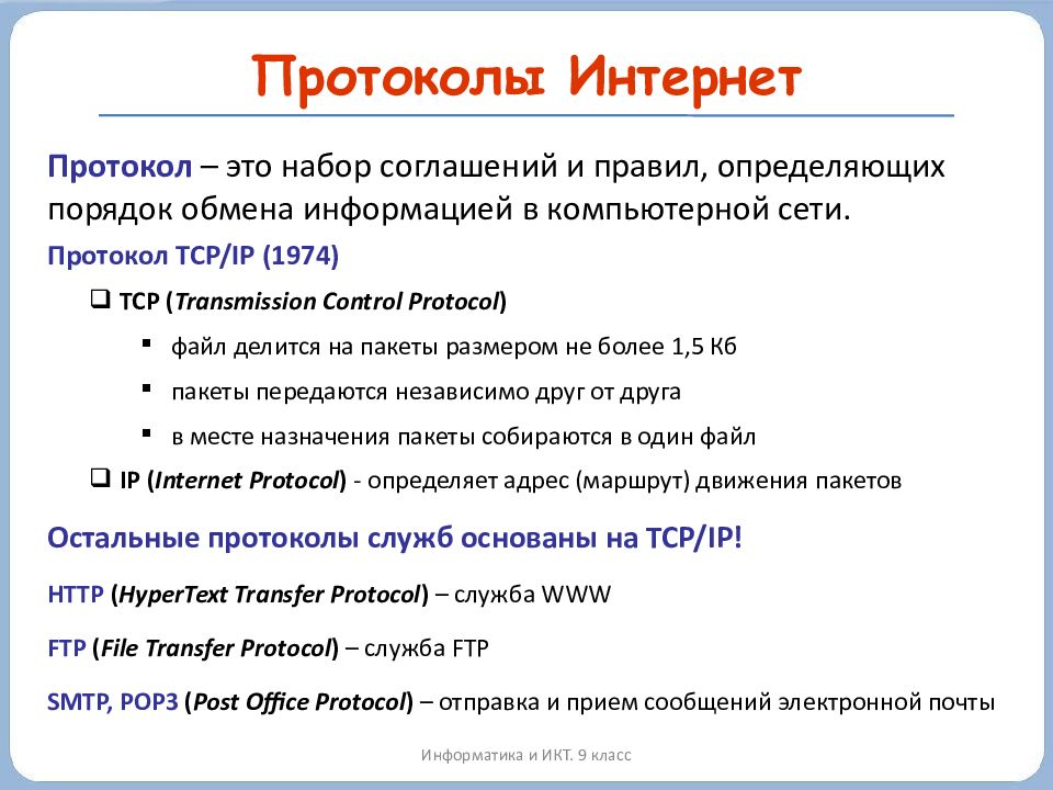 Адреса в интернете информатика 10 класс презентация