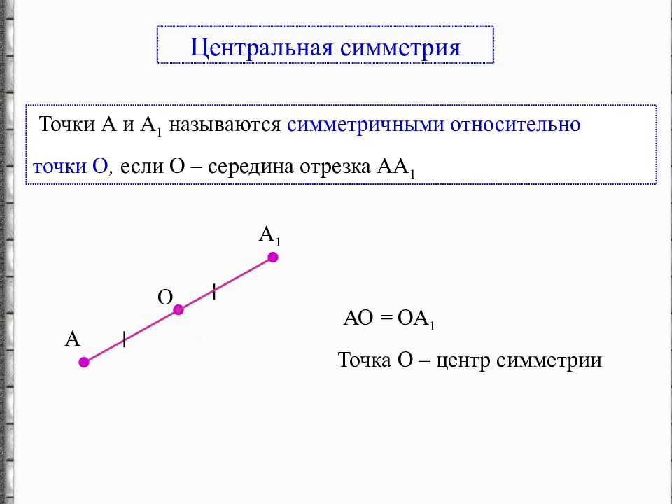 Расположите изображения в порядке соответствующем алгоритму построения середины отрезка