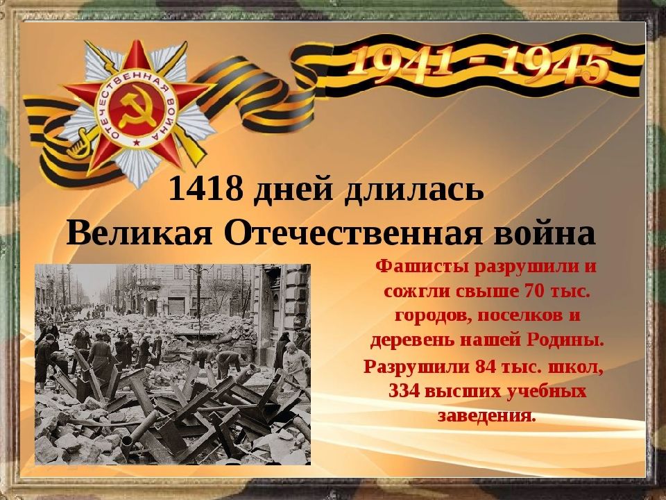 Презентация о великая отечественная война 1941 1945