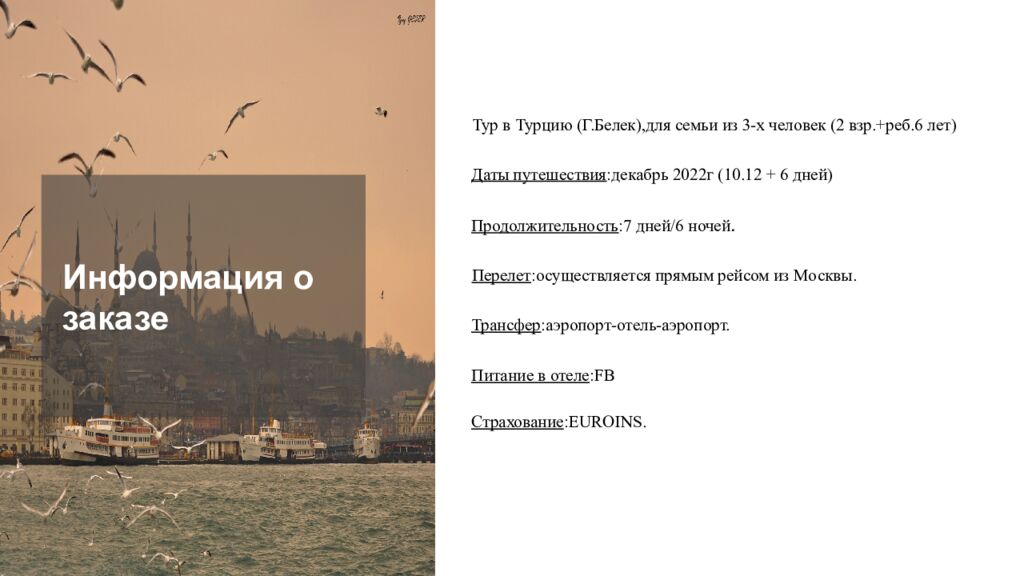 Тур в Турцию