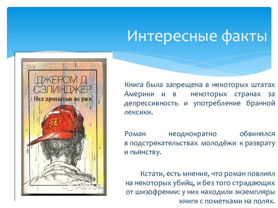 Над пропастью во ржи» — презентация