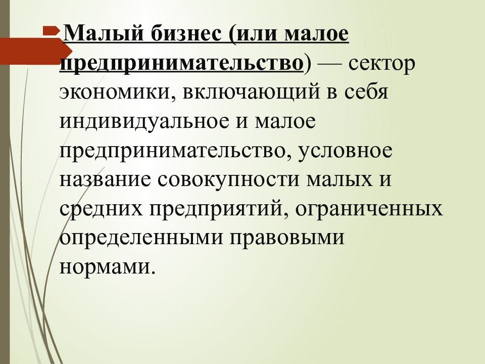 Презентация малое и среднее предпринимательство