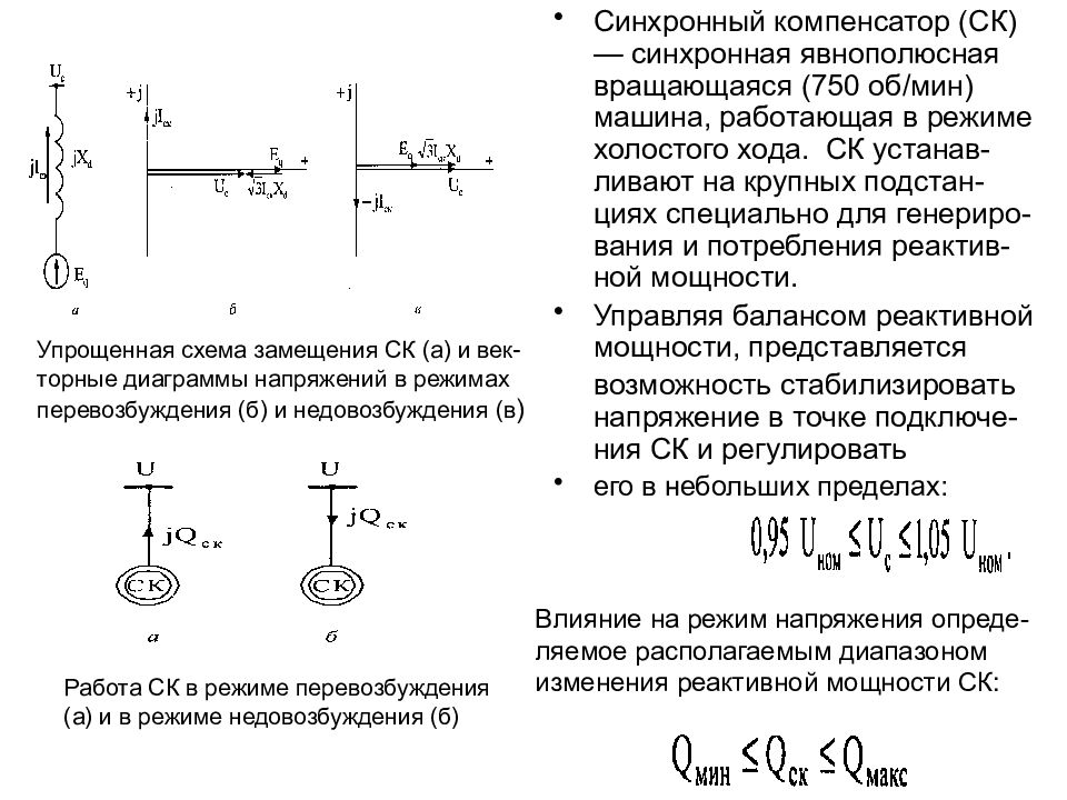 Синхронные компенсаторы презентация