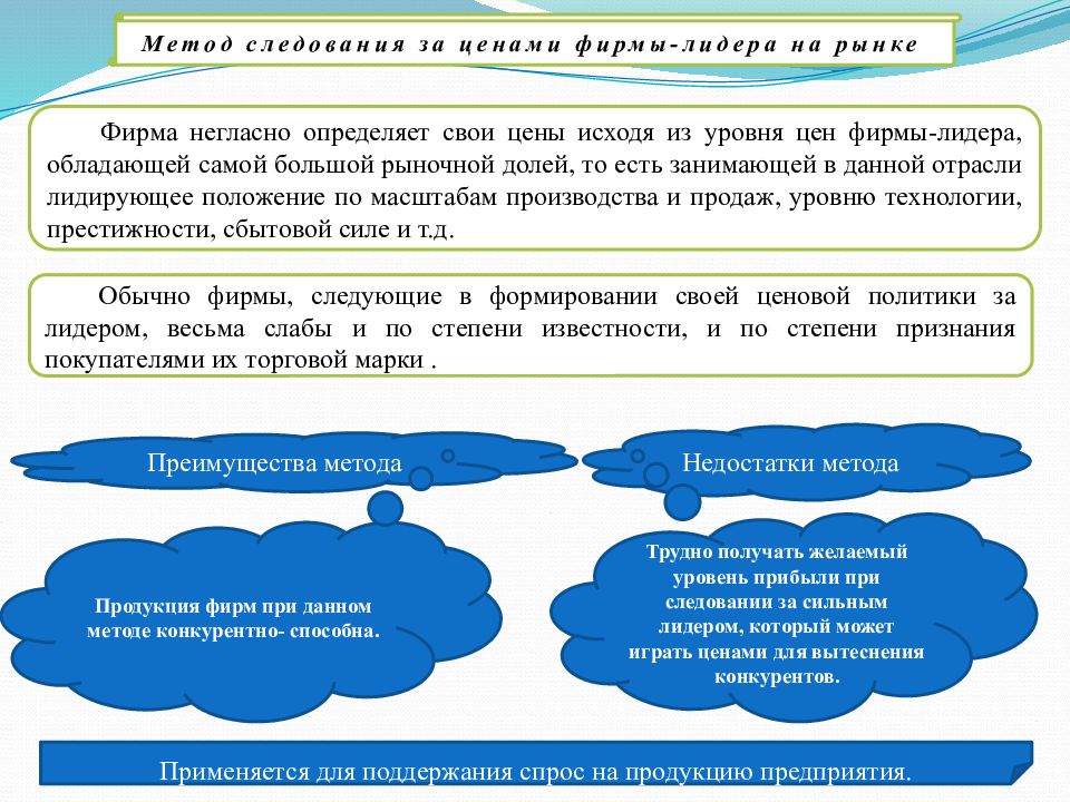 Метод рыночных цен. Сущность затратного метода ценообразования. Метод ценообразования для вытеснения конкурента с рынка. Метод следования за рыночными ценами. Рыночные методы ценообразования основаны на.