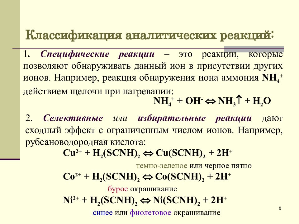 Аналитическая химия это. Аналитическая классификация ионов.