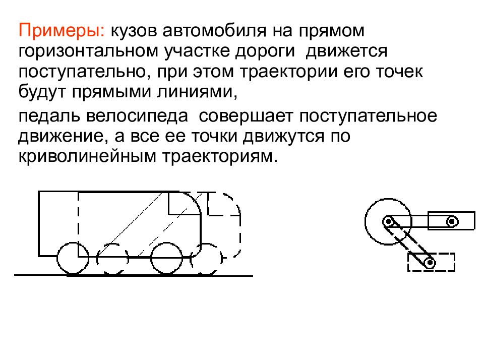 На горизонтальном участке дороги. Поступательное движение автомобиля. Возвратно-поступательное движение твердого тела.. Машина с поступательным движением. Модель автомобиля поступательное движение.