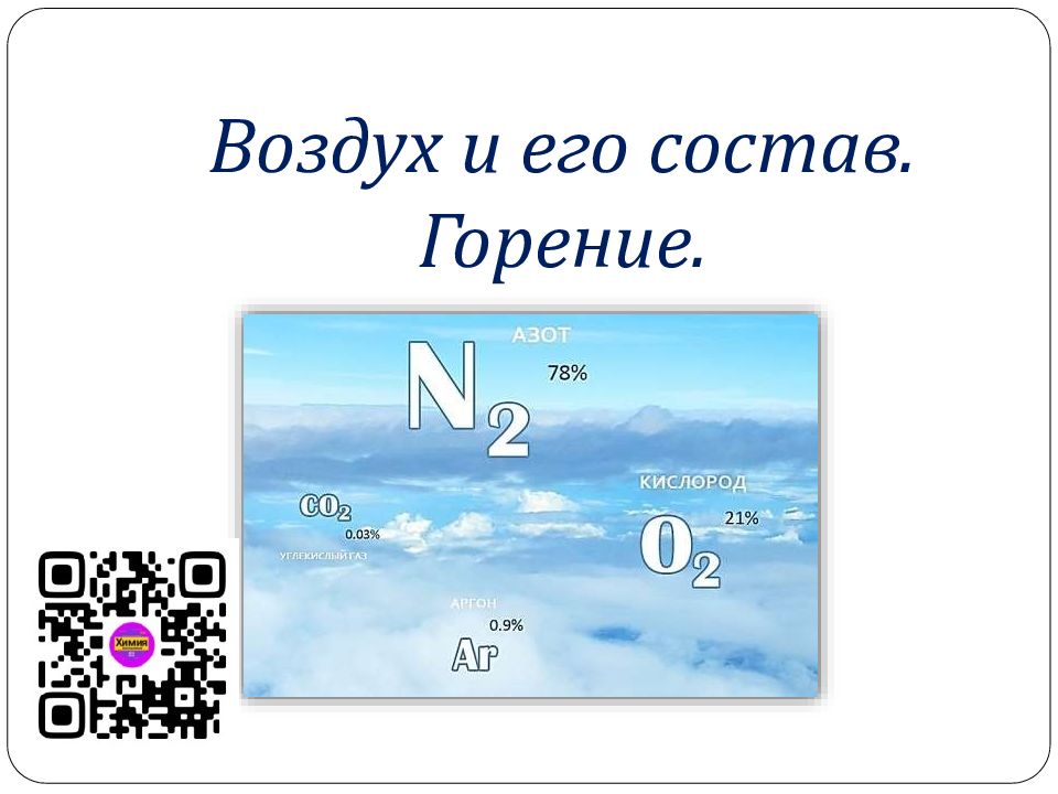 Воздух и его состав. Горение.