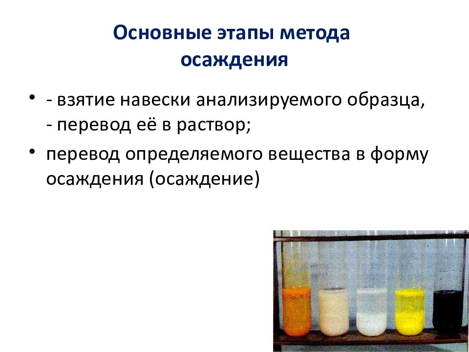 Презентация гравиметрический метод анализа