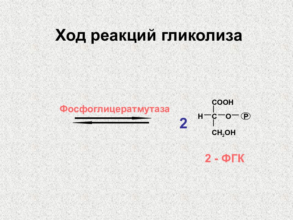 В ходе реакции. Ход реакций гликолиза. 11 Реакций гликолиза. Обратимые реакции гликолиза. Фосфоглицератмутаза.