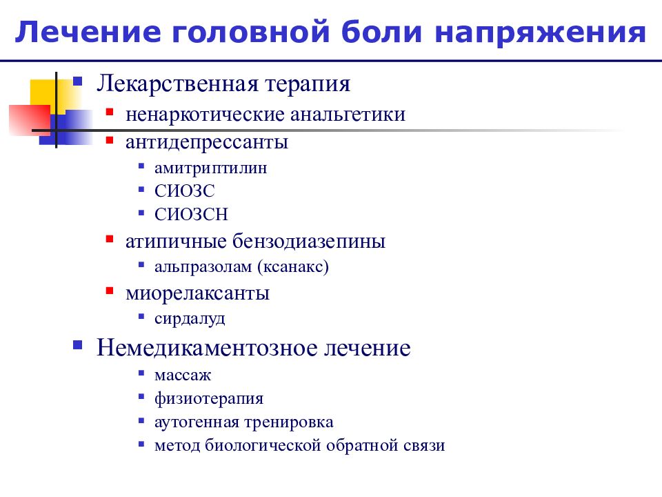 Лицевые боли презентация