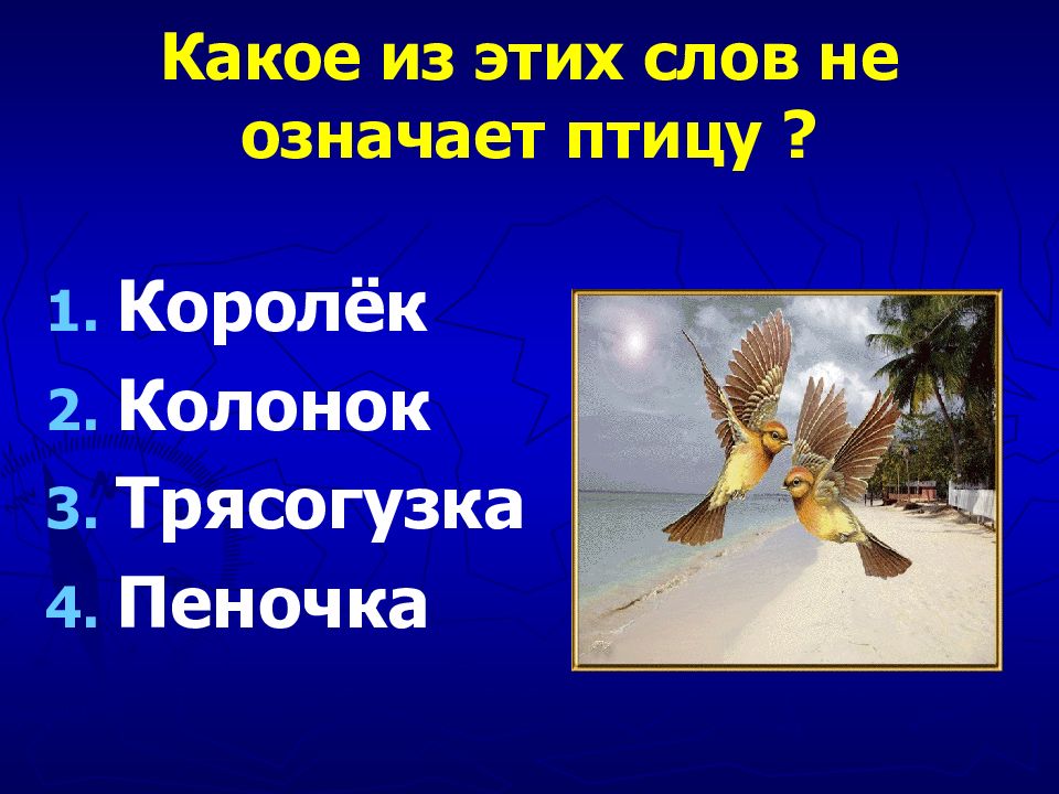 Имя означающее птицу