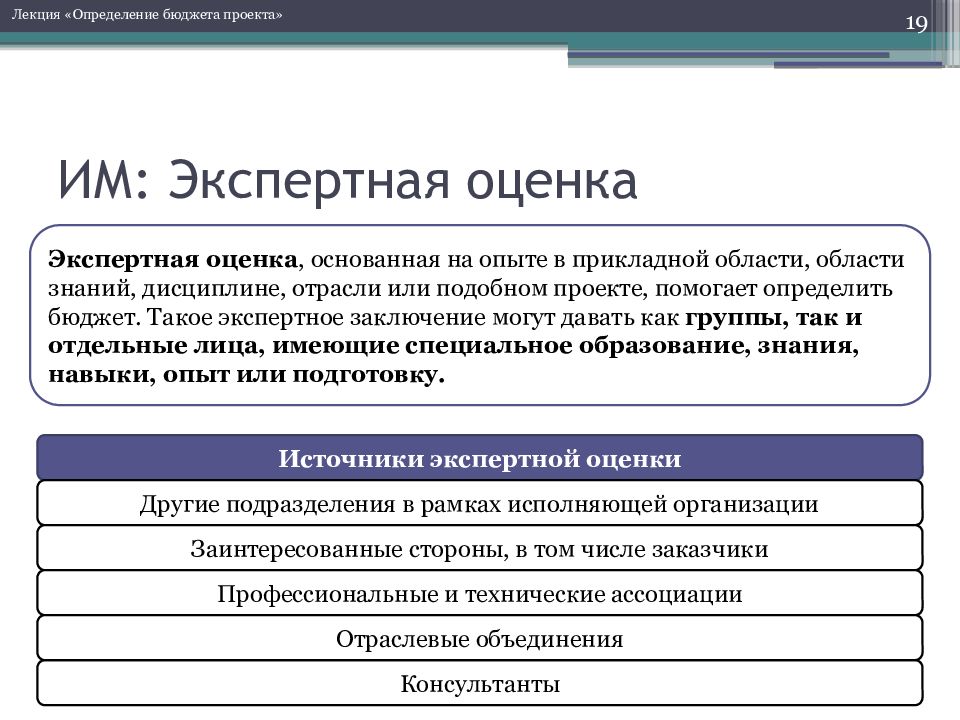 Управление бюджетом проекта