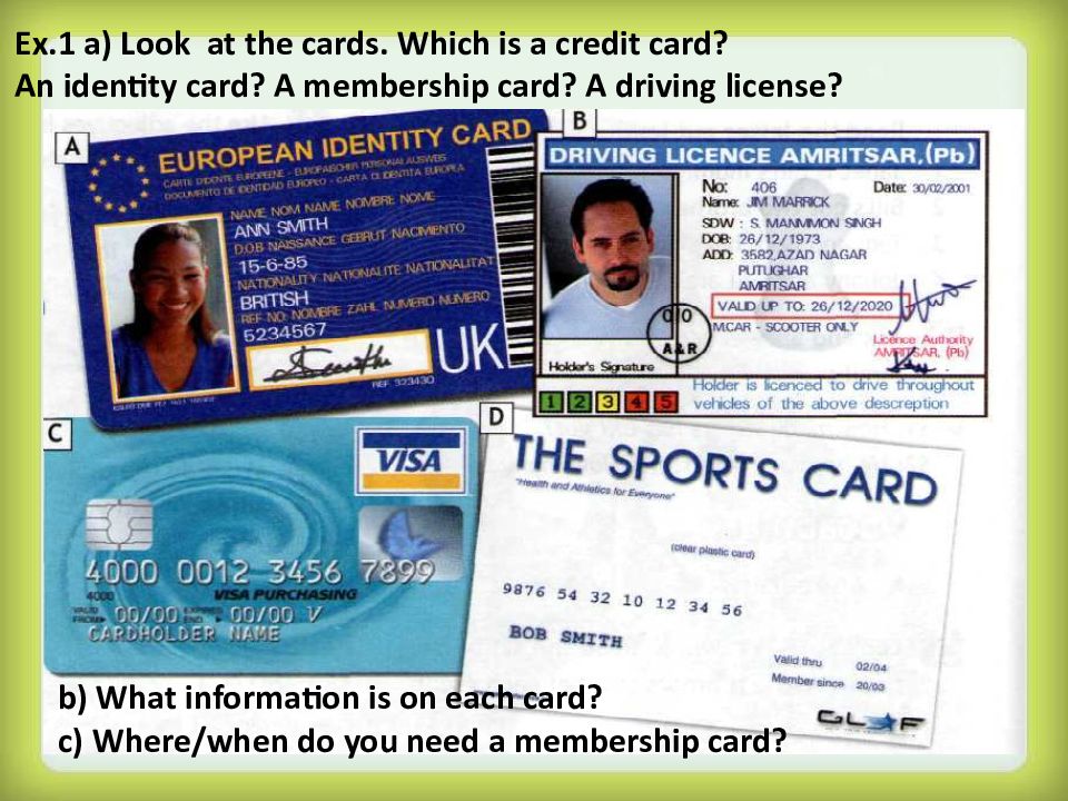 Identity europe. Identity Card. Credit Card; membership Card ; Identity Card ; Driving licence. Identity Cards Spotlight 6. Identity Card Canada.