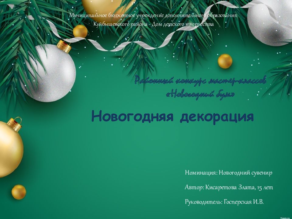 Муниципальное бюджетное учреждение дополнительного образования Куйбышевского