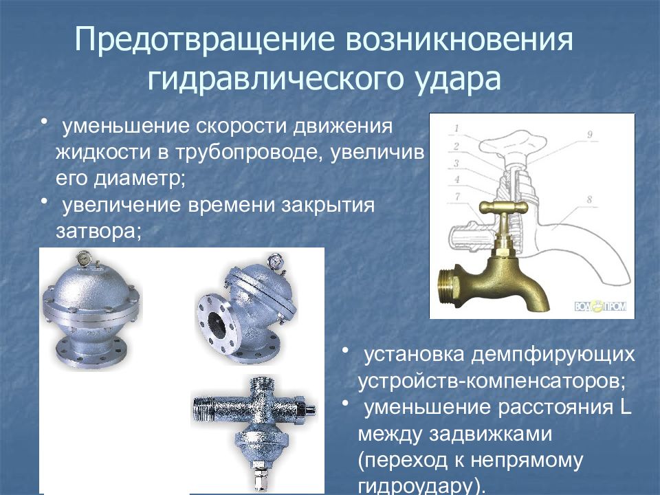 Презентация гидравлический удар