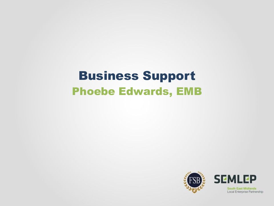 Business Support Phoebe Edwards, EMB