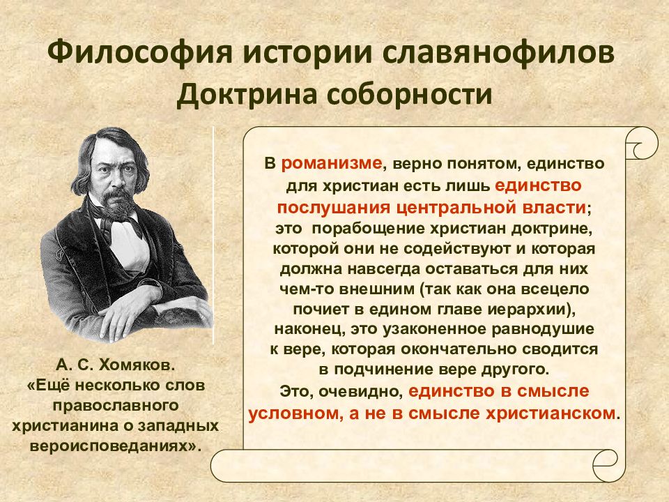 Термин соборность в философии славянофилов обозначает