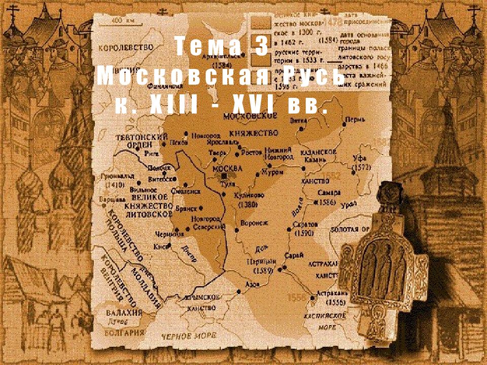 Тема 3 Московская Русь к. XIII - XVI вв
