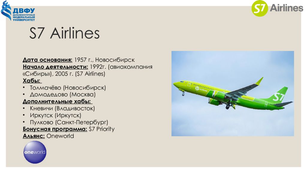 Презентация s7 airlines