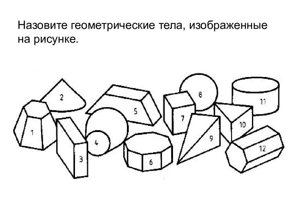 Назовите фигуры на чертеже. Анализ геометрической формы объектов. Названия геометрических тел черчение. Геометрические тела задания. Геометрические тела задания для дошкольников.