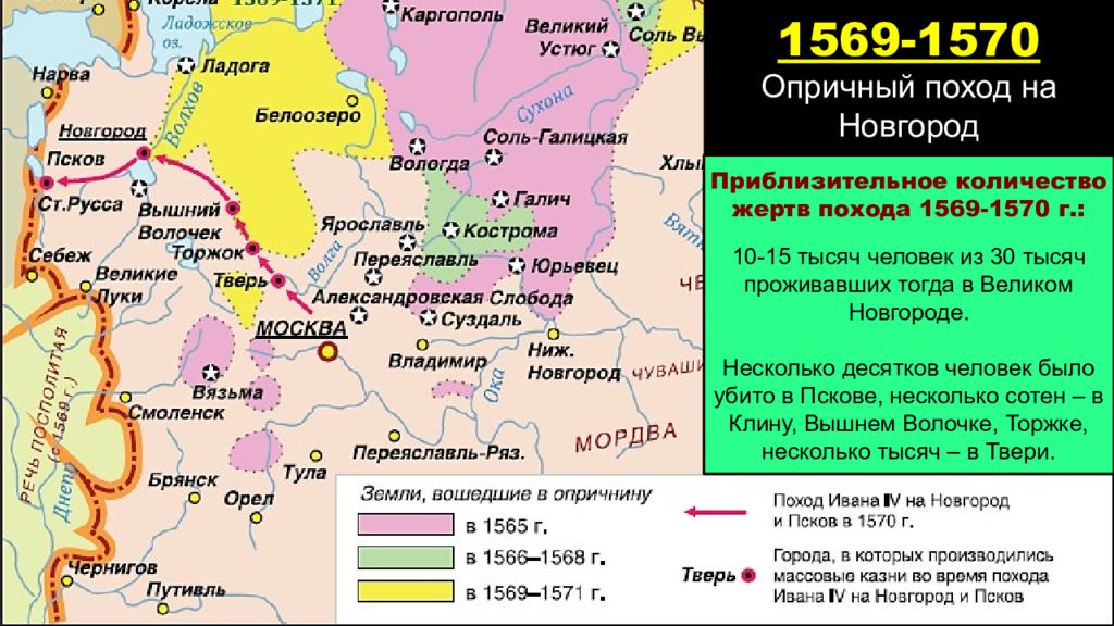 Территории под опричнину