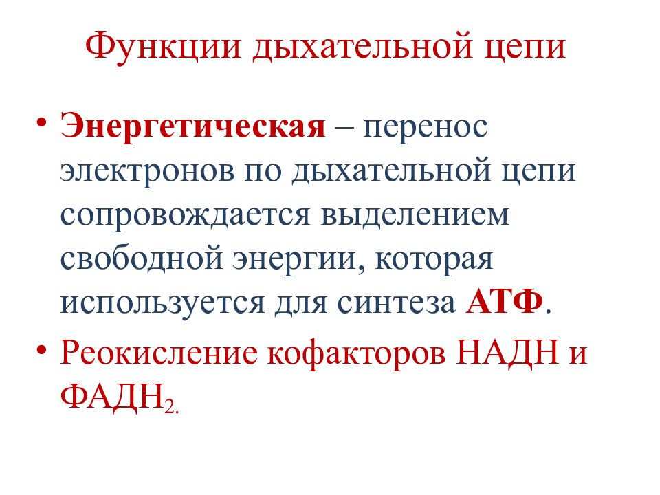 Функция цепи. Функции компонентов дыхательной цепи. Функции дыхательной це п. Функции дыхательной цепи биохимия. Функции комплексов дыхательной цепи.