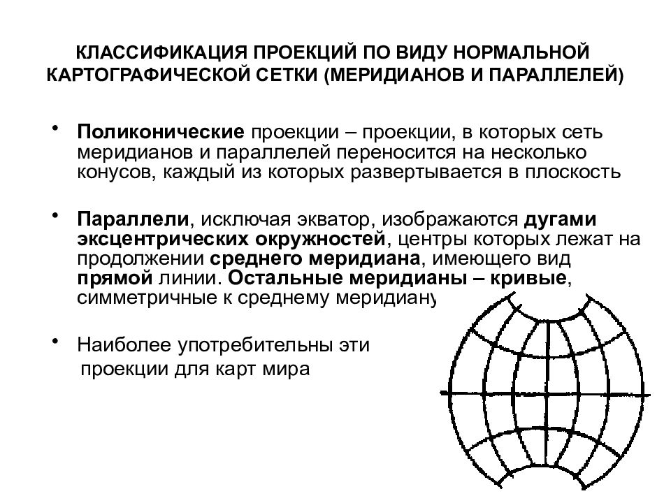 Проекции по искажению