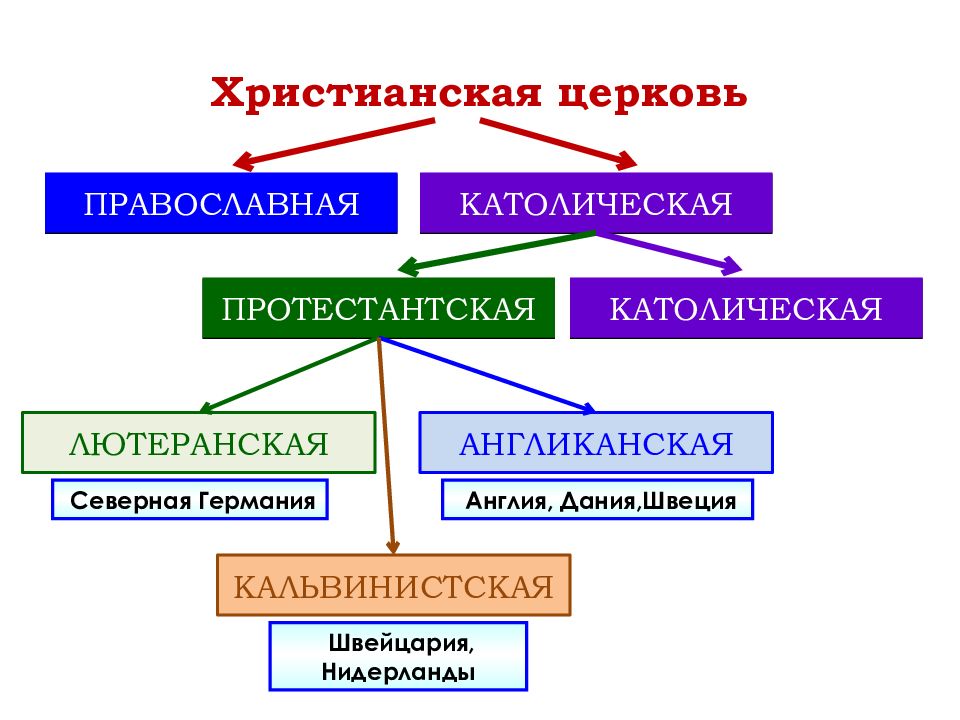 Устройство англиканской. Схема церкви католическая и протестантская. Реформация в Европе схема. Схема католической церкви Реформация. Протестантская Церковь схема.