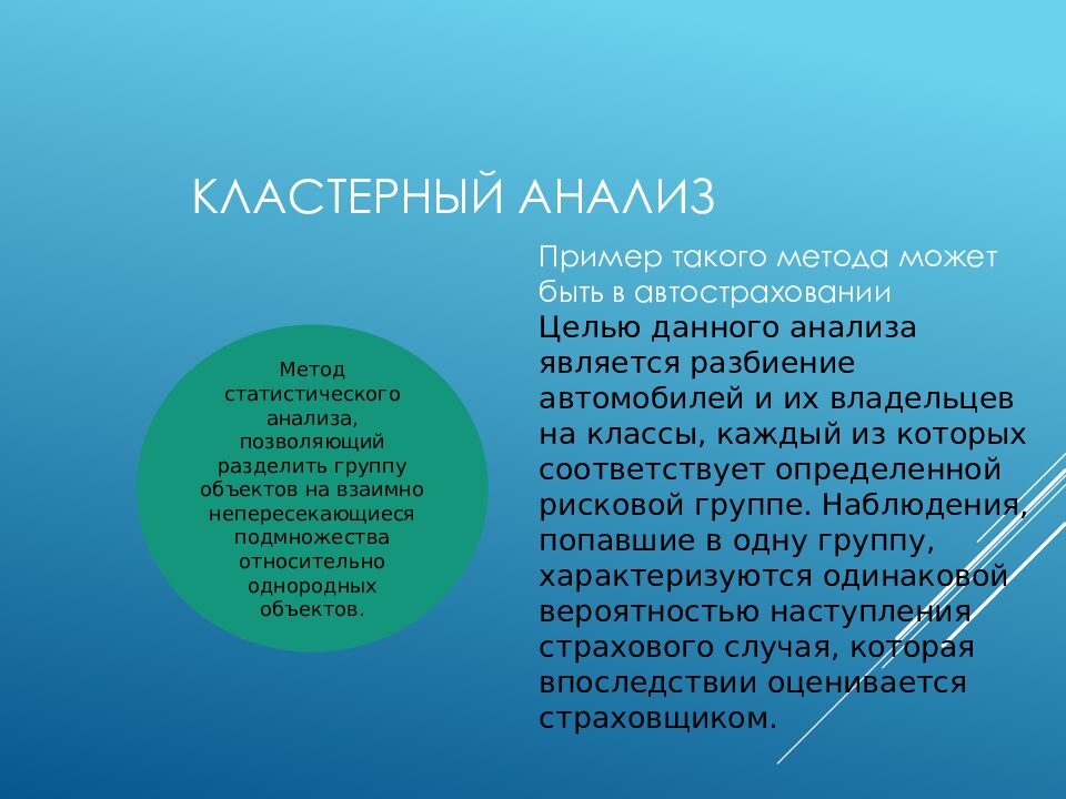 Кластерный анализ