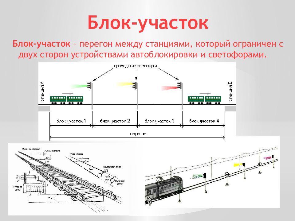 Движение поездов при полуавтоматической блокировке презентация