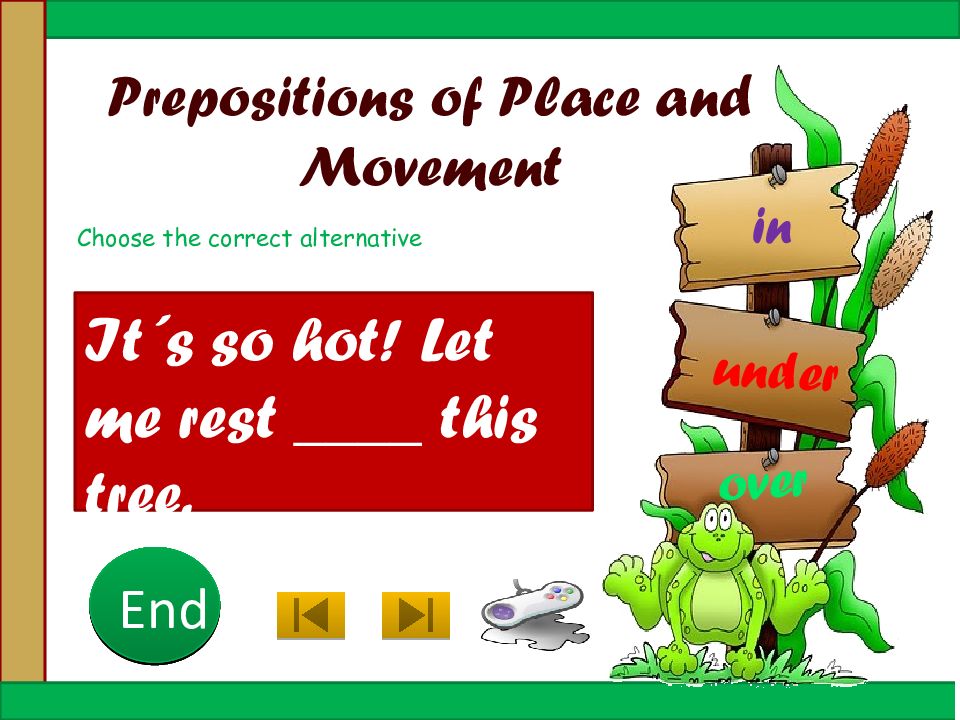 Choose the correct alternative. Prepositions of place and Movement. Prepositions of place правило.