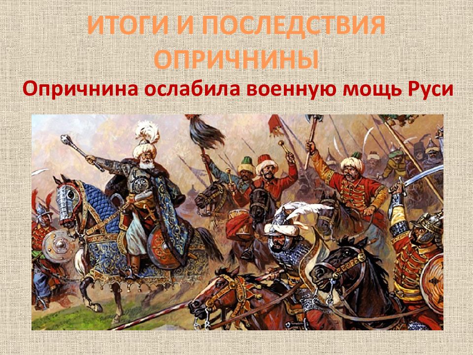 Итоги опричнины. Итоги и последствия опричнины картинки. Опричнина картинки для презентации. Опричнина армия. Ослабление военных сил опричнина.