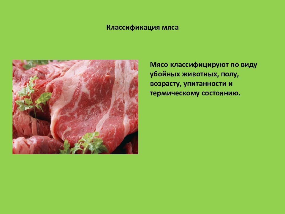 Презентация мясные продукты