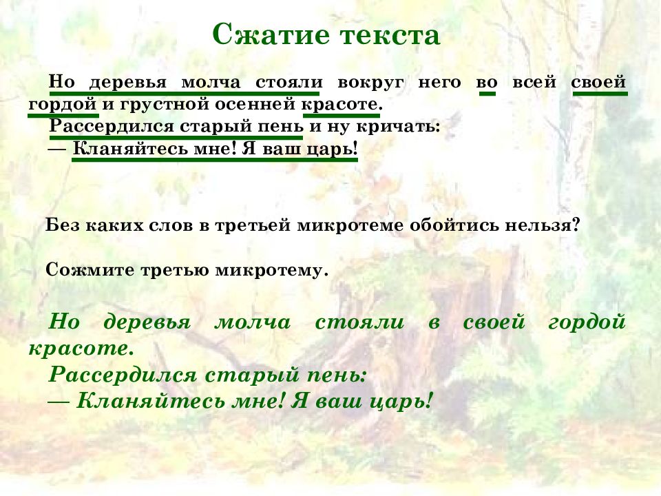 Сжатое изложение аркаша пластов 5 класс презентация