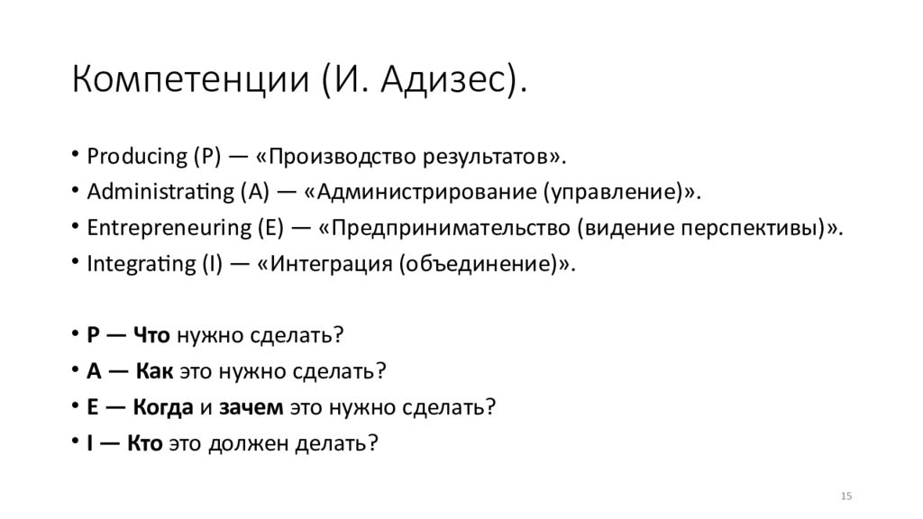 Произведут результаты. Полномочия по Адизесу. Producing в менеджменте это. Адизес компетенции руководителя. И Адизес producing.