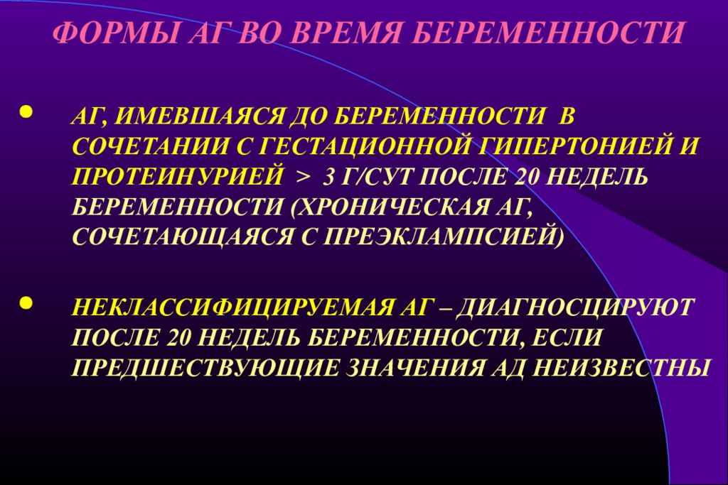 Гестационная артериальная гипертензия. Хроническая артериальная гипертензия (Хаг) у беременных?. Современные подходы в лечении артериальной гипертензии. Гипертоническая болезнь: современные подходы к терапии. Гестационная артериальная гипертензия и преэклампсия.