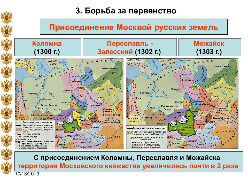 Москва центр объединения северо восточных русских земель план