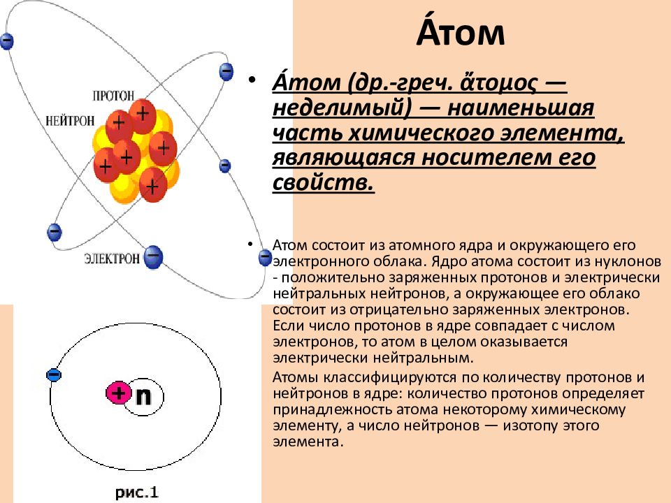Нейтральная частица находящаяся в ядре атома