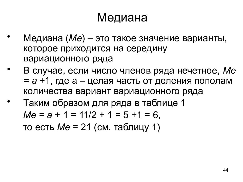 Вариант что это значит. Медиана по возрасту. Медианный Возраст. Оценка Медианы выборки. Средний Возраст медианный как рассчитать.