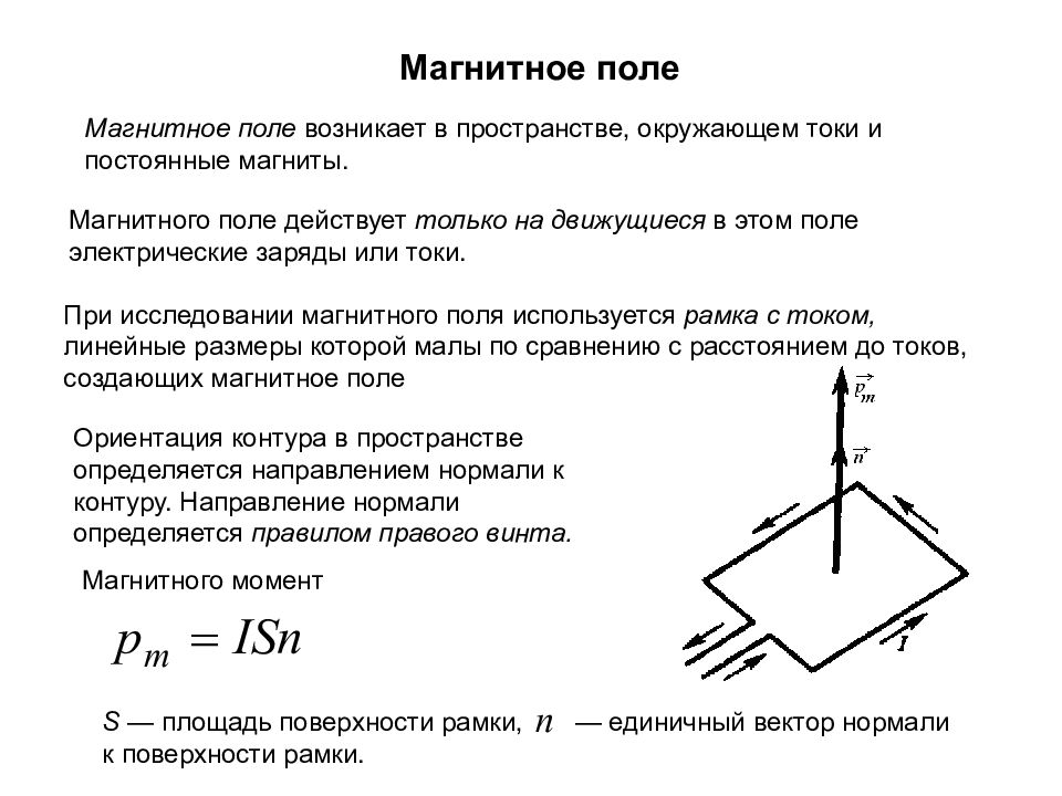 Магнитное поле в пространстве. При исследовании магнитного поля используется. Магнитное поле возникает в пространстве, окружающем ..... Магнитное поле возника. Как возникает магнитное поле.