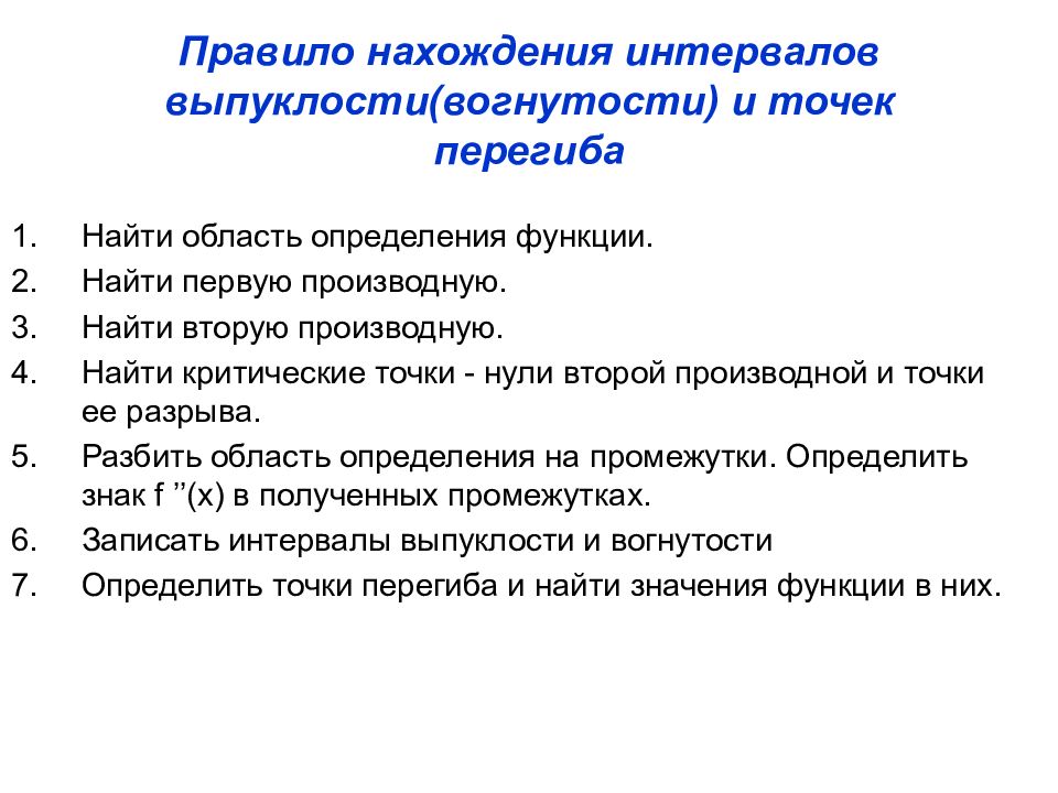 Исследование функции с помощью производной презентация 11 класс